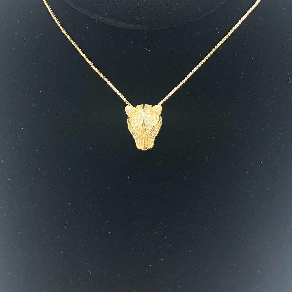 14k Panther Necklace - Picture 9 of 13